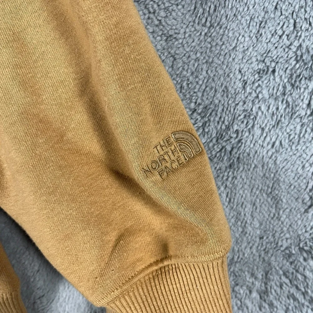The North Face Heavyweight Hoodie Mens Large Almond Butter Monogram Relaxed Fit
